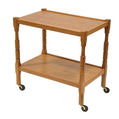 Lot 272 - Colin 'Beaverman' Almack, an oak two-tier dinner trolley