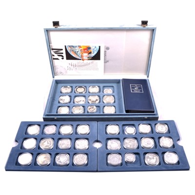 Lot 320 - Royal Mint United Nations 50th Anniversary 36-coin silver proof set.