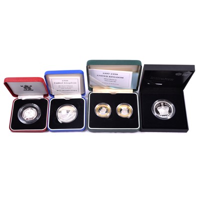 Lot 245 - Small collection of Royal Mint Silver proof and pre-decimal set of coins