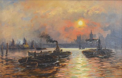 Lot 191 - Edwin Fletcher, Thames Barges