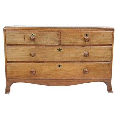 Lot 462 - Victorian mahogany chest of drawers, adapted